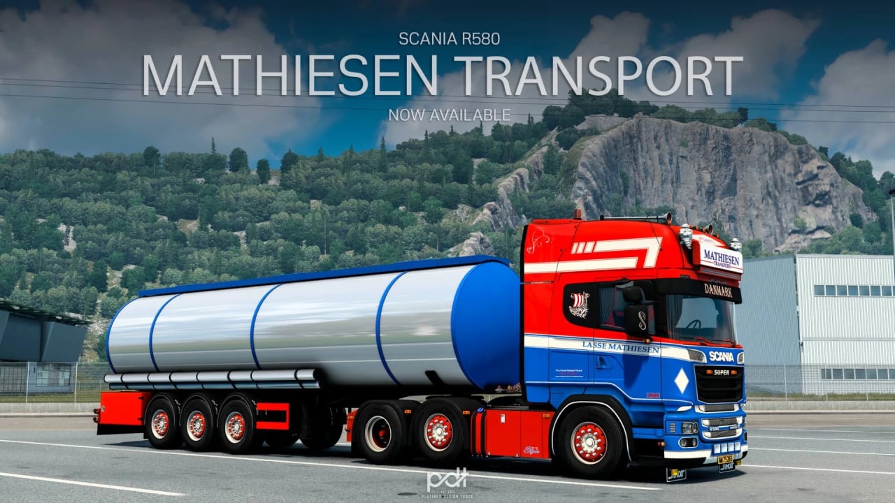 Scania R580 "Mathiesen transport" + Trailer