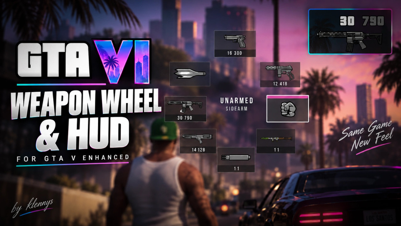 GTA VI Weapon Wheel & HUD