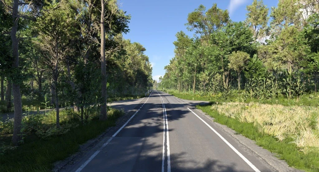 DK28 Wujskie - Tyrawa Wołoska, Podkarpackie, Poland