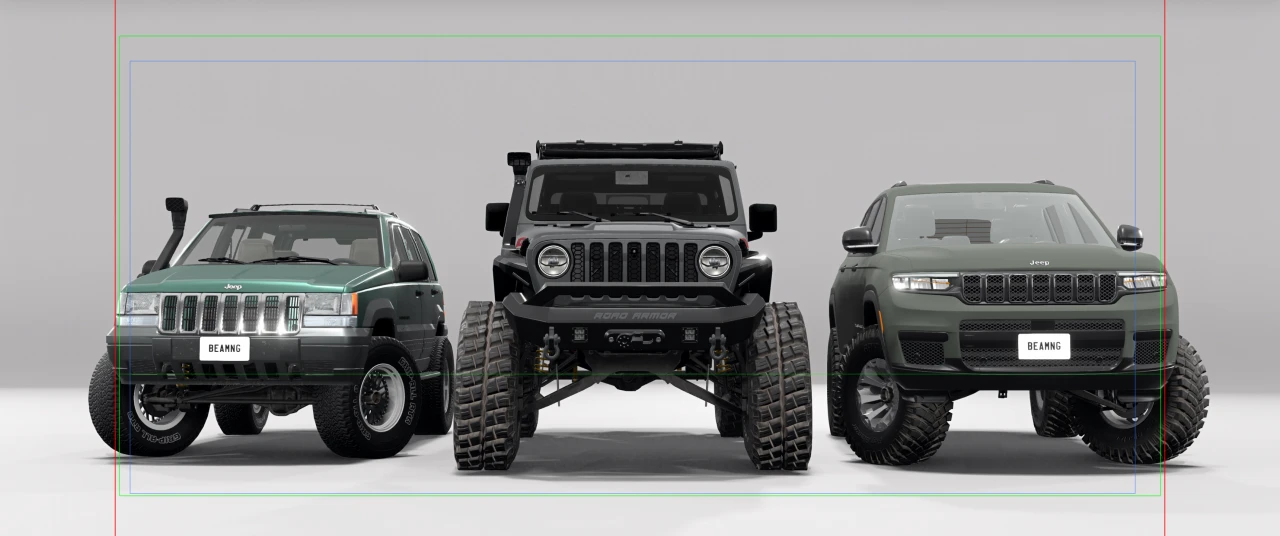 Jeep Pack 3 Vehicles