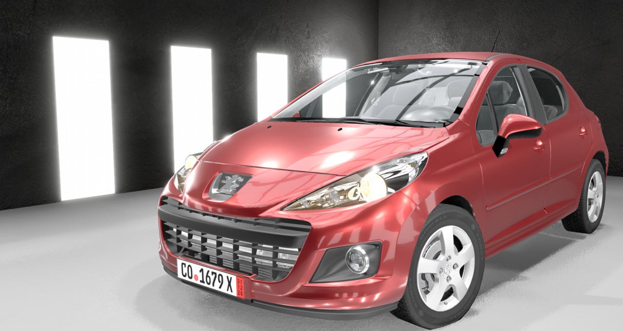 2006-2012 Peugeot 207+Facelift Pack BeamNG Mod