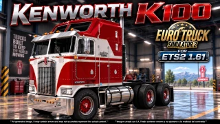 KENWORTH K100 v8.0 ETS2 1.60-1.61.x 8.0 thumbnail 2