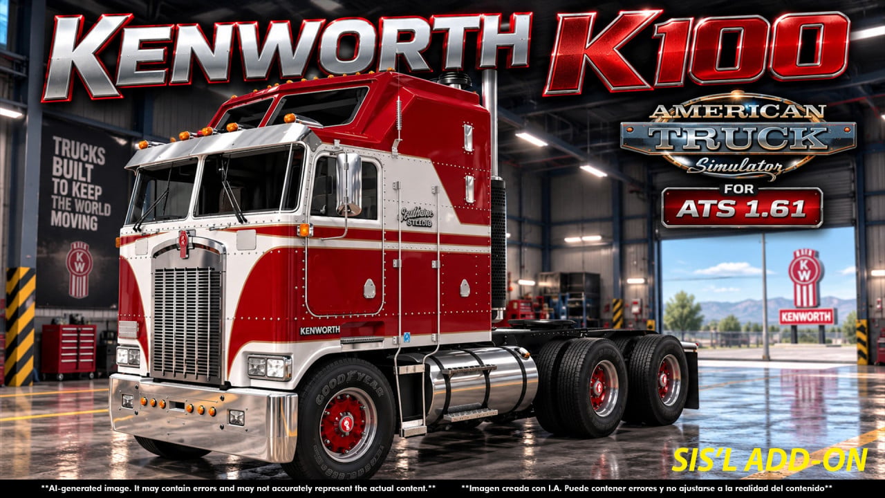 KENWORTH K100 v8.0 SIS`L MEGAPACK ADD-ON