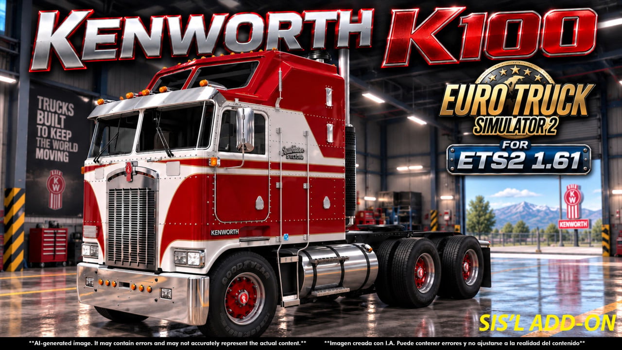 KENWORTH K100 v8.0 SIS`L MEGAPACK ADD-ON