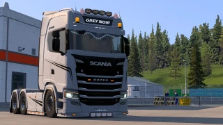 Grey Noir skin for Scania 1.0 thumbnail 4