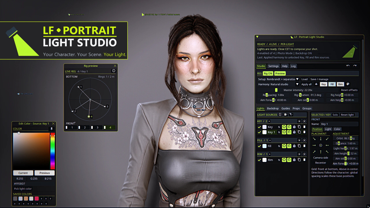 LF Portrait Light Studio - PT RT and Raster