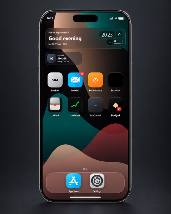LuxPhone Pro - Interactive Smartphone & Career System