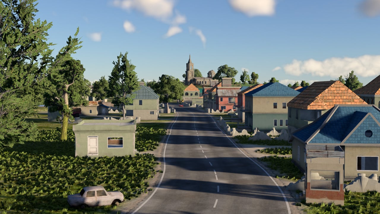 PUBG - Pochinki Map For BeamNG (WIP)