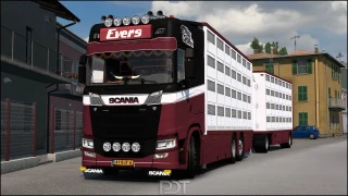 Scania S500 "Evers Transport" + Trailer v13.0 thumbnail 3