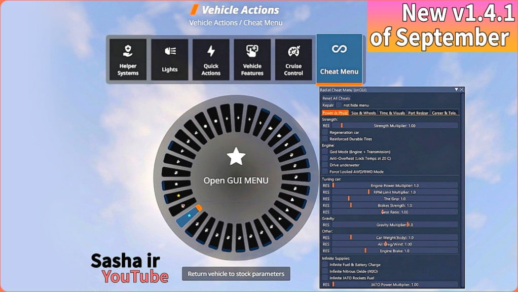 Radial Cheat Menu