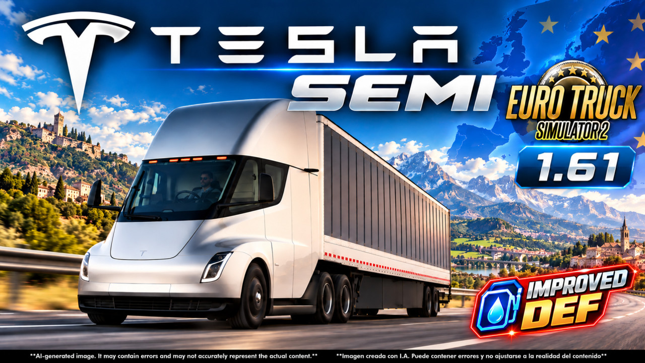 TESLA SEMI TRUCK 2019  v3.0 IMPROVED DEF