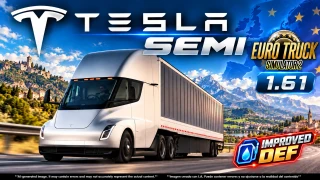 TESLA SEMI TRUCK 2019 v3.0 IMPROVED DEF 3.0 thumbnail 2