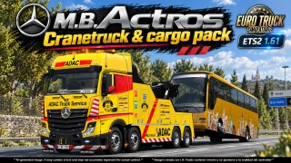 M.B. ACTROS MPIV CRANETRUCK & CARGO PACK v3.0 ETS2 1.60-1.61.x v3.0 thumbnail 2
