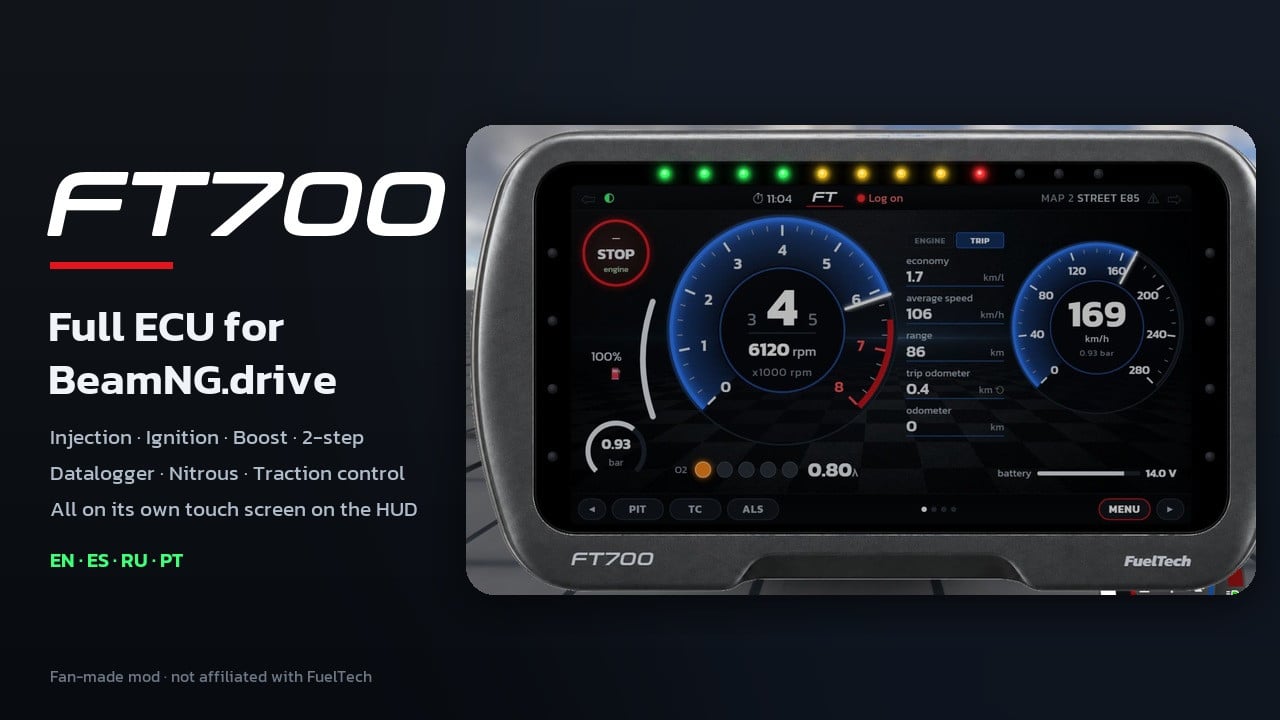 FuelTech FT700 — Full ECU for BeamNG.drive