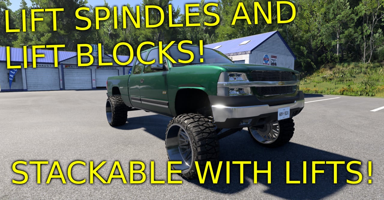 Lift Spindles + Rear Lift Blocks Options