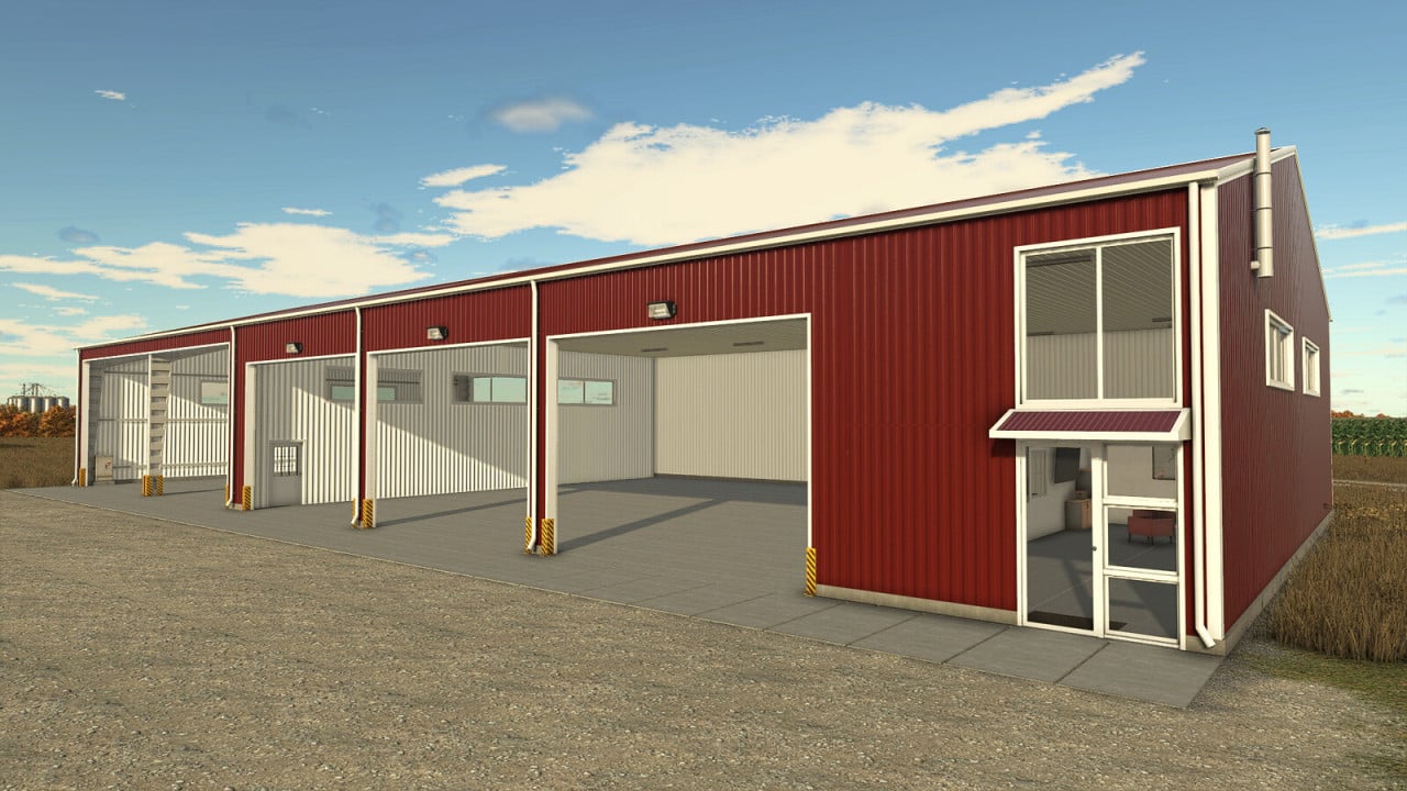 Metal Hall With Workshop