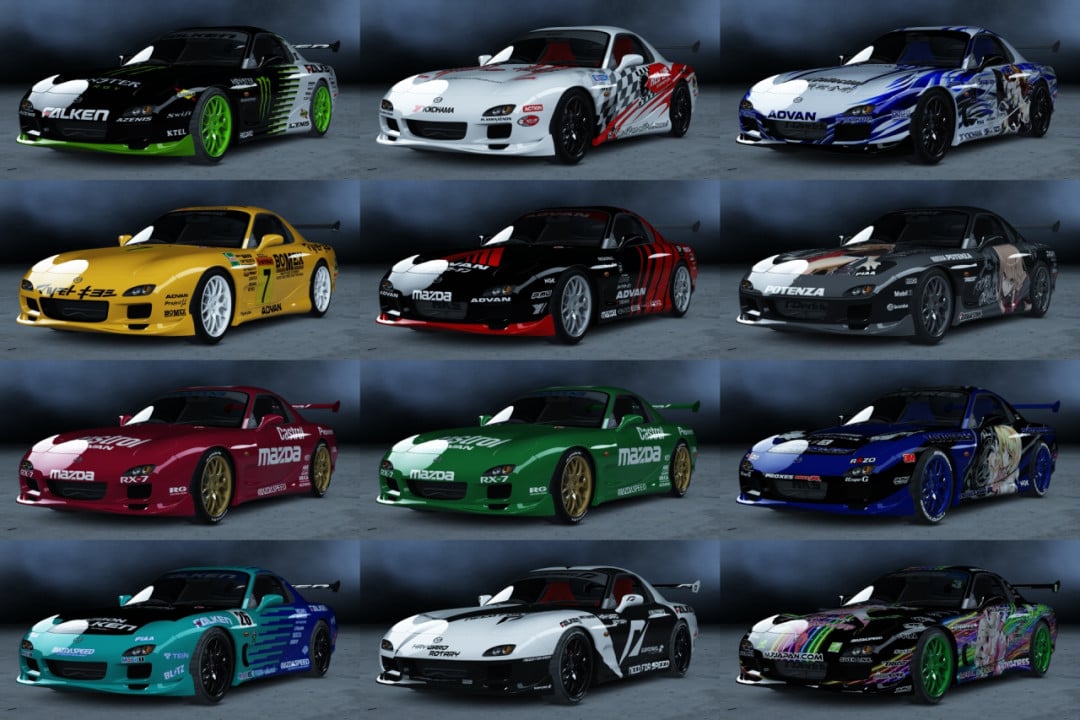 Mazda RX-7 Tuned Skin Pack