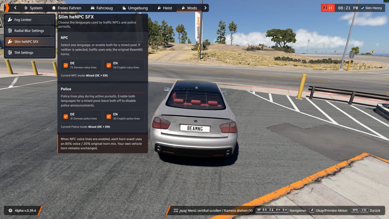 Slim heNPC SFX Police Update DE/EN