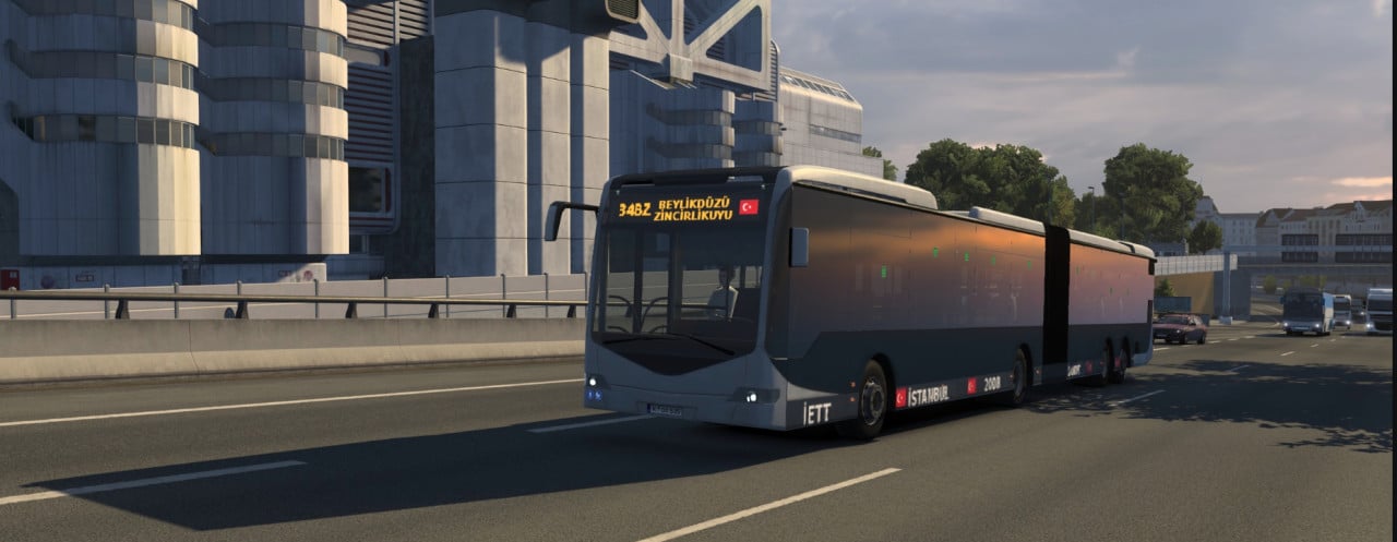 Trafikte Metrobüsler