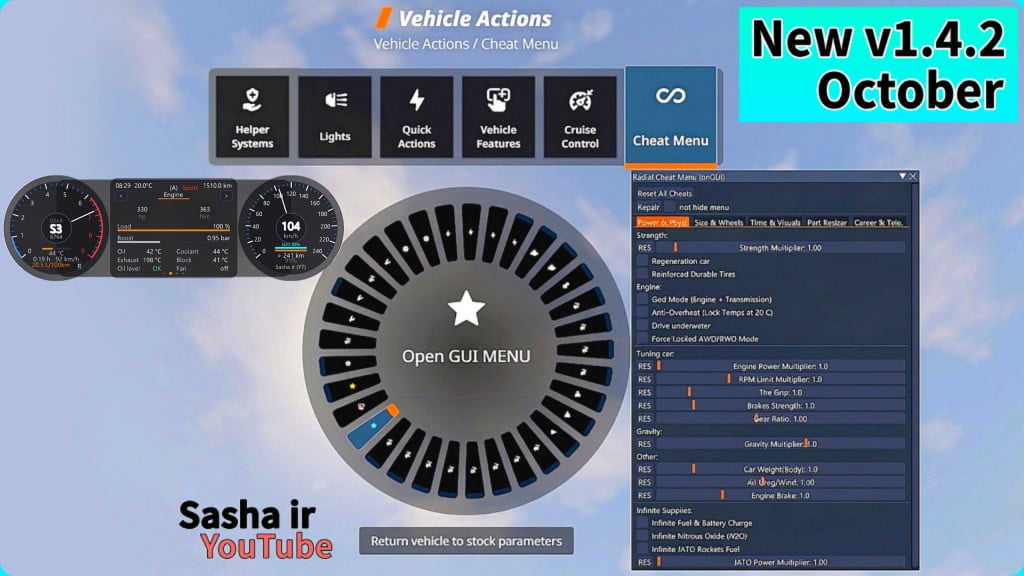 Radial Cheat Menu
