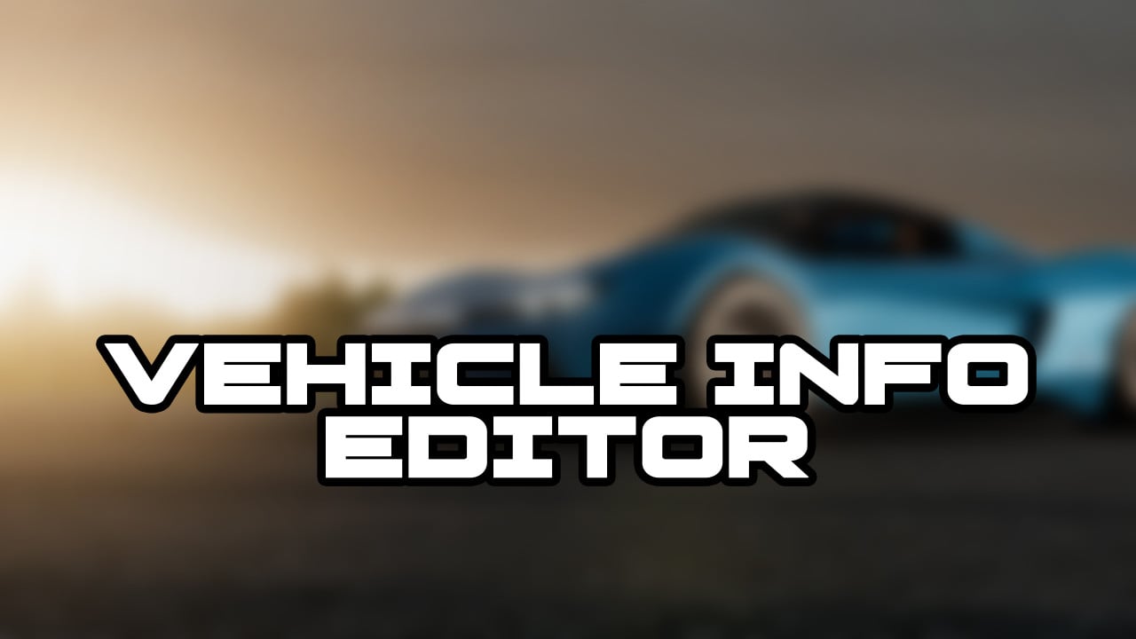 RLS Vehicle Info Editor