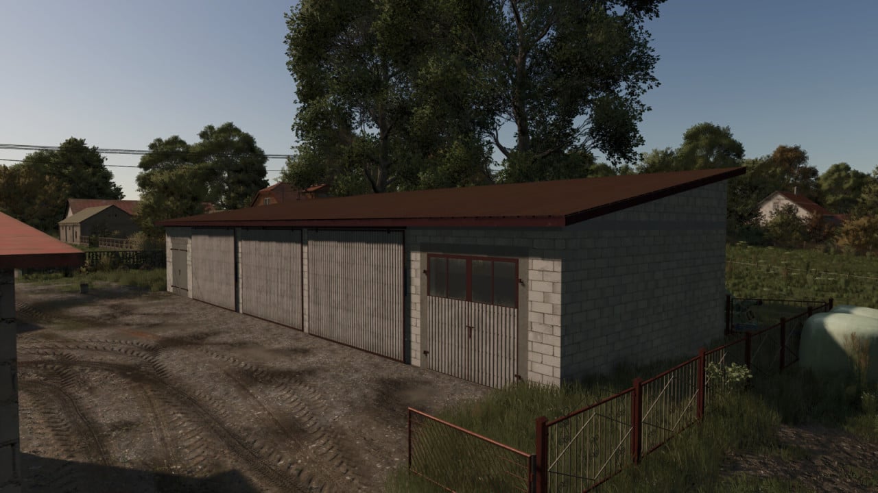 Concrete Block Garage