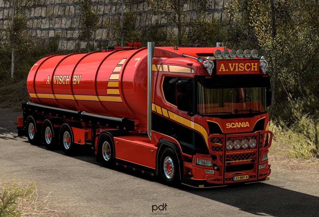 Scania R650 "A.VISCH" + Trailer