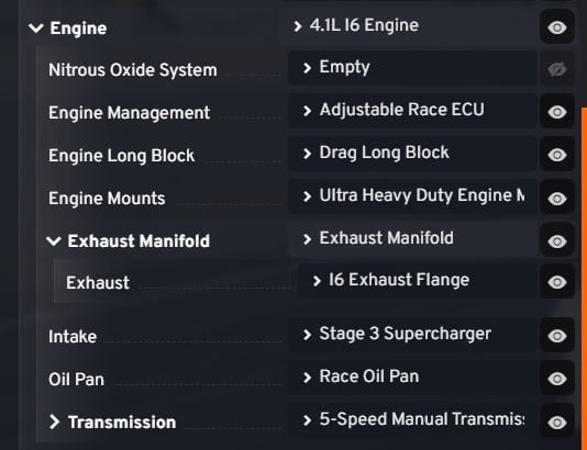 More parts for the d-series 4.1l i6 engine