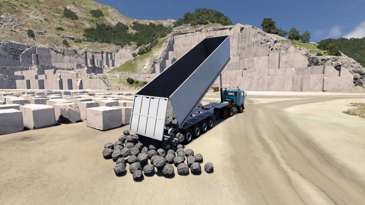 European dump semi-trailer