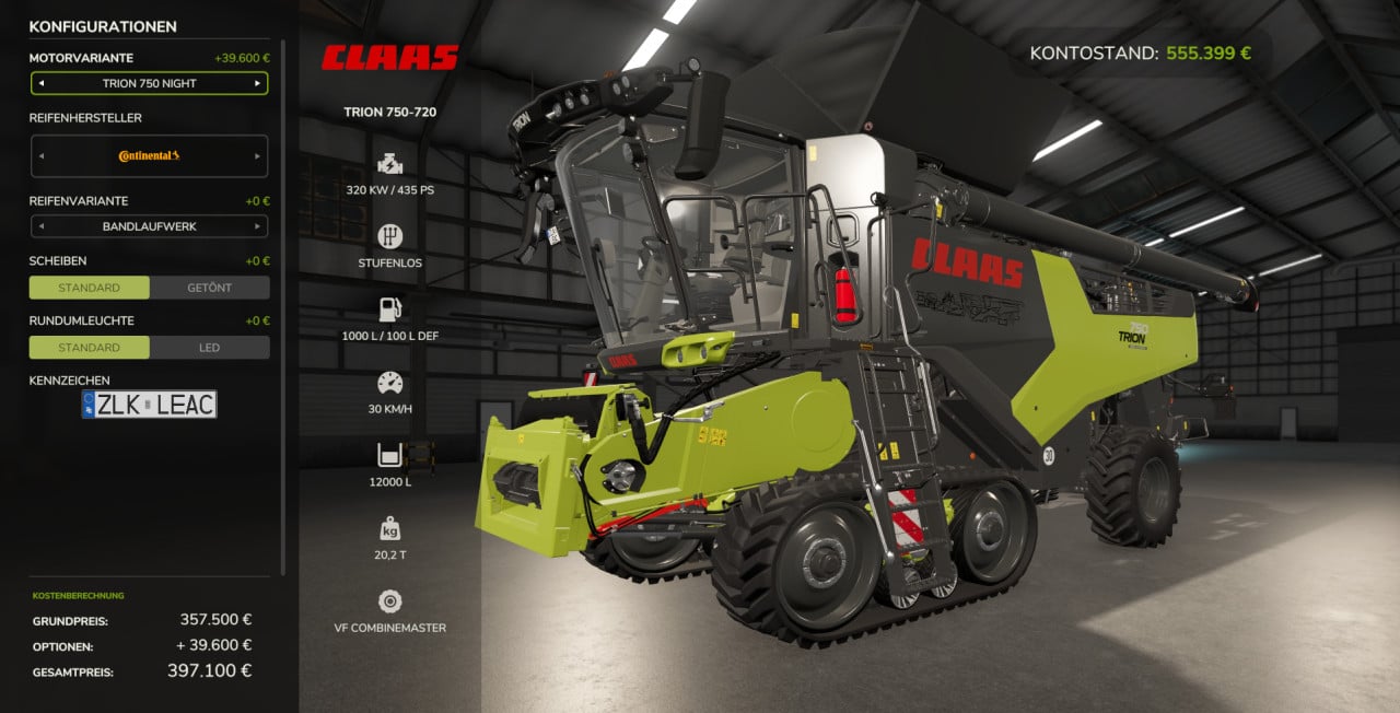 CLAAS TRION 750-720 RSO