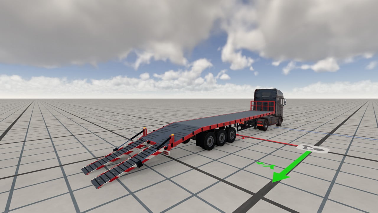 EU Recovery Flatbed Semi-Trailer