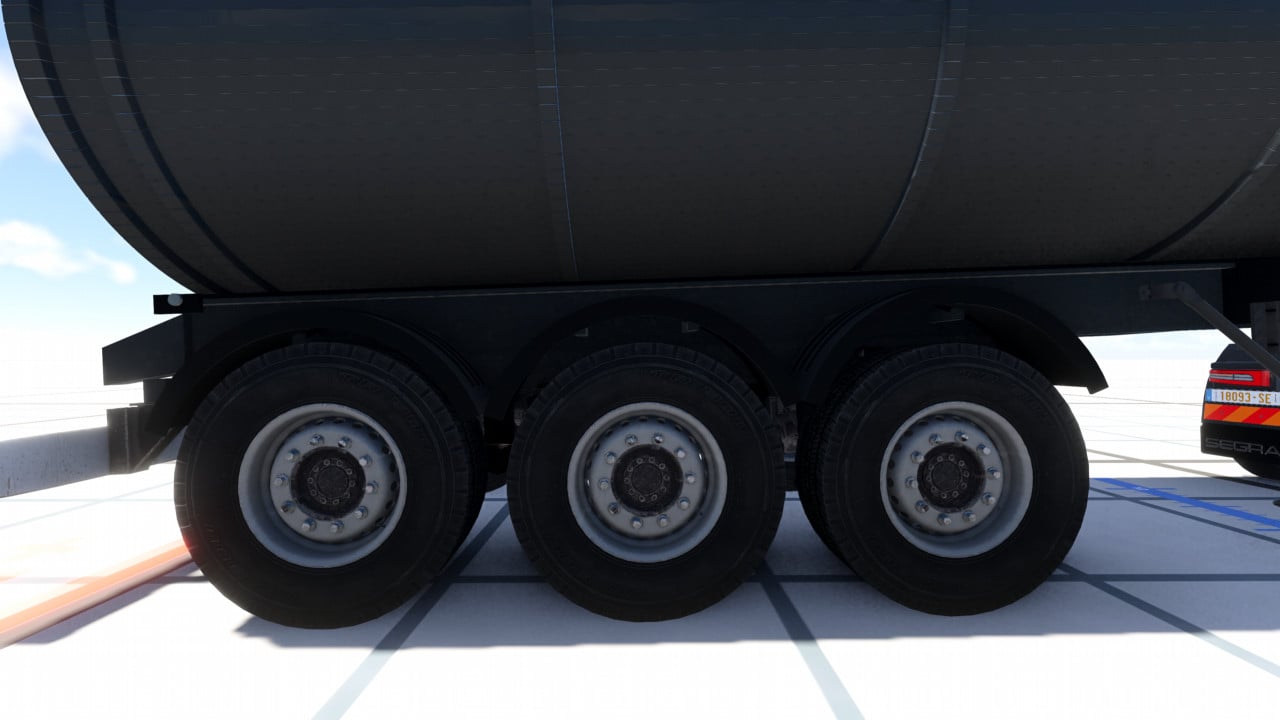 European dump semi-trailer