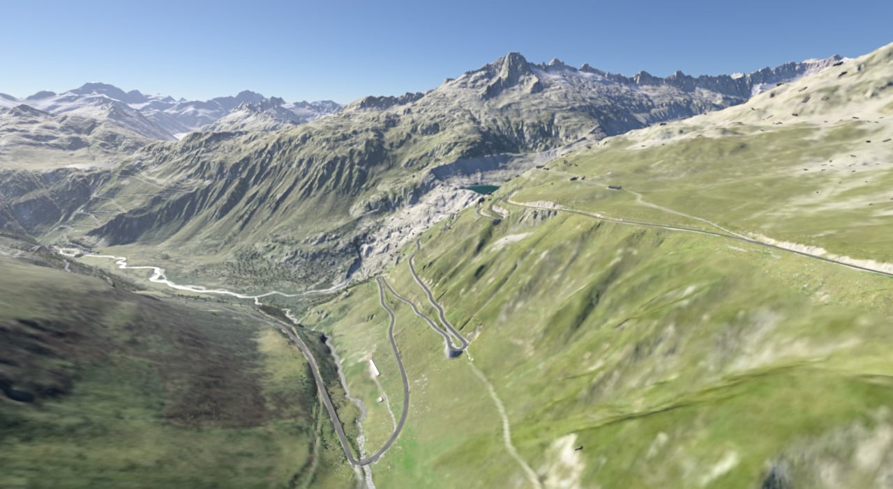 Three Passes - Swiss Alps (+1000km²)