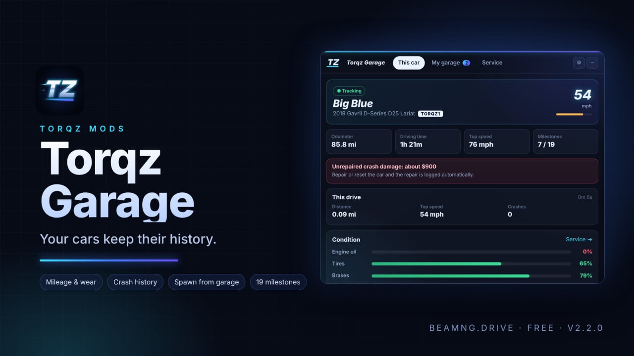 Torqz Garage V2 – Car Tracking, Service & Garage Manager