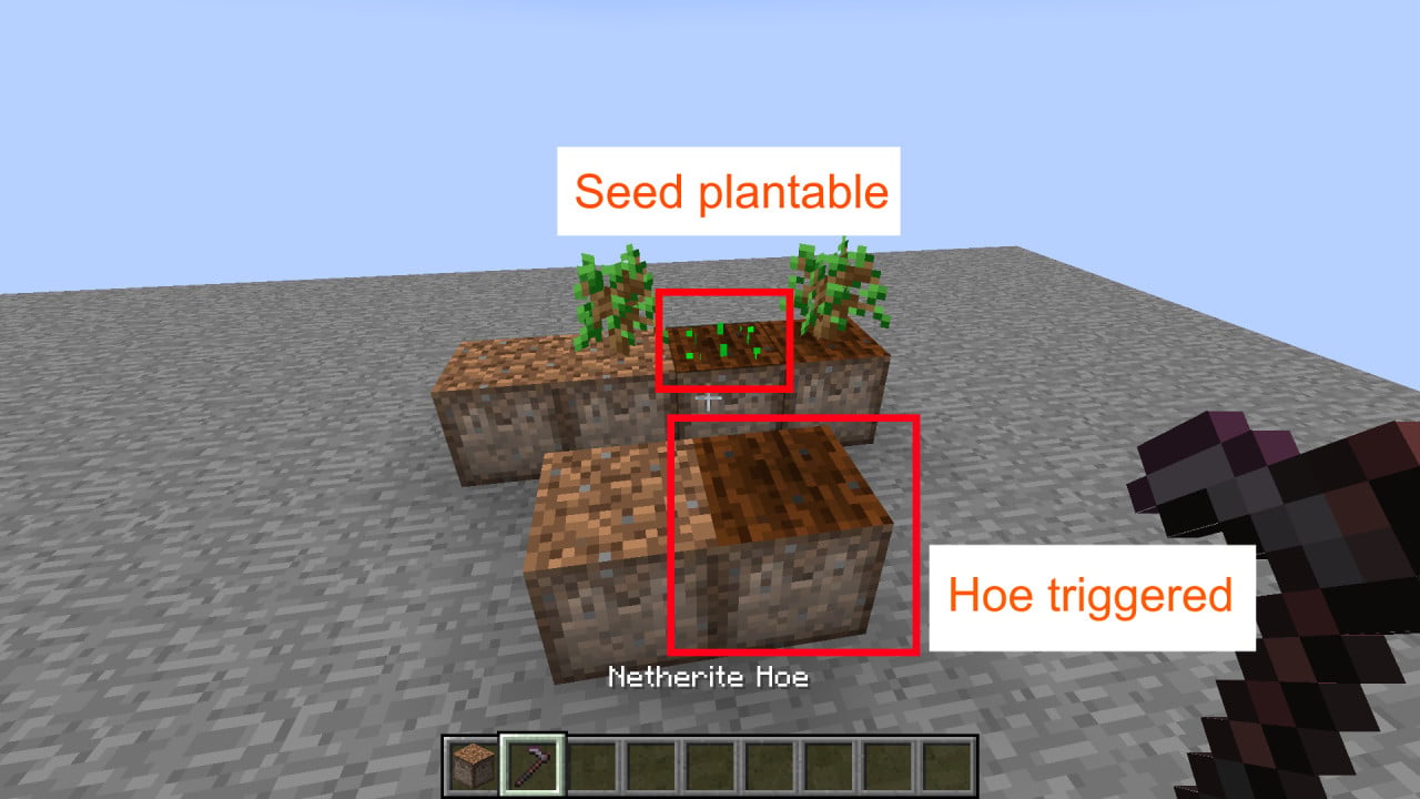 Planting dirt for saplings
