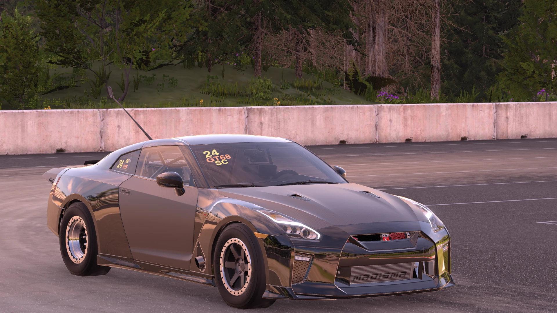 Drag Beatlock Rims Nissan GTR 08+24 + DRAG PACK 🏁 0.40.1 - BeamNG.drive