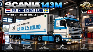 SCANIA 143M V8 500 P.B. KOK v2.0 ETS2 1.60-1.61.x 2.0 thumbnail 2