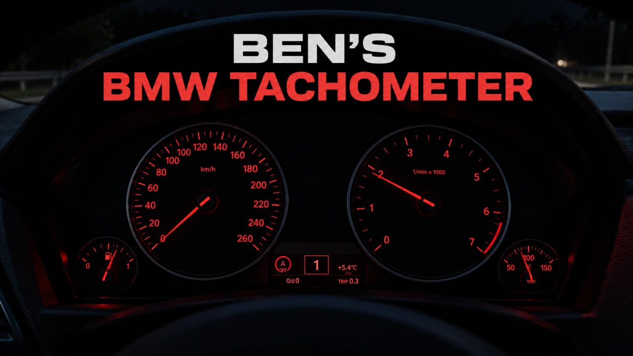 Ben’s BMW Tachometer – BMW Style UI
