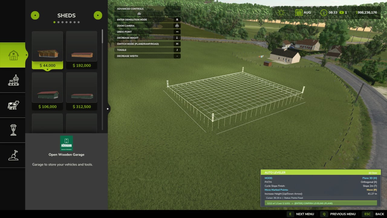 Auto Leveler - Landscaping Terraformer, Slopes & Roads