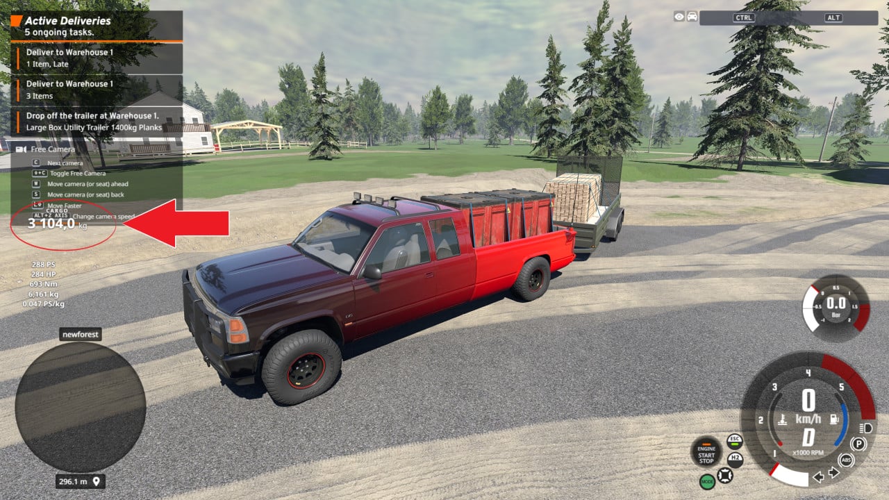 Simple Cargo Weight v1.0.0