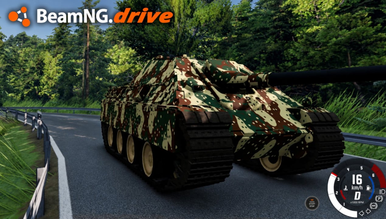 Jagpanther tank destroyer for beamng