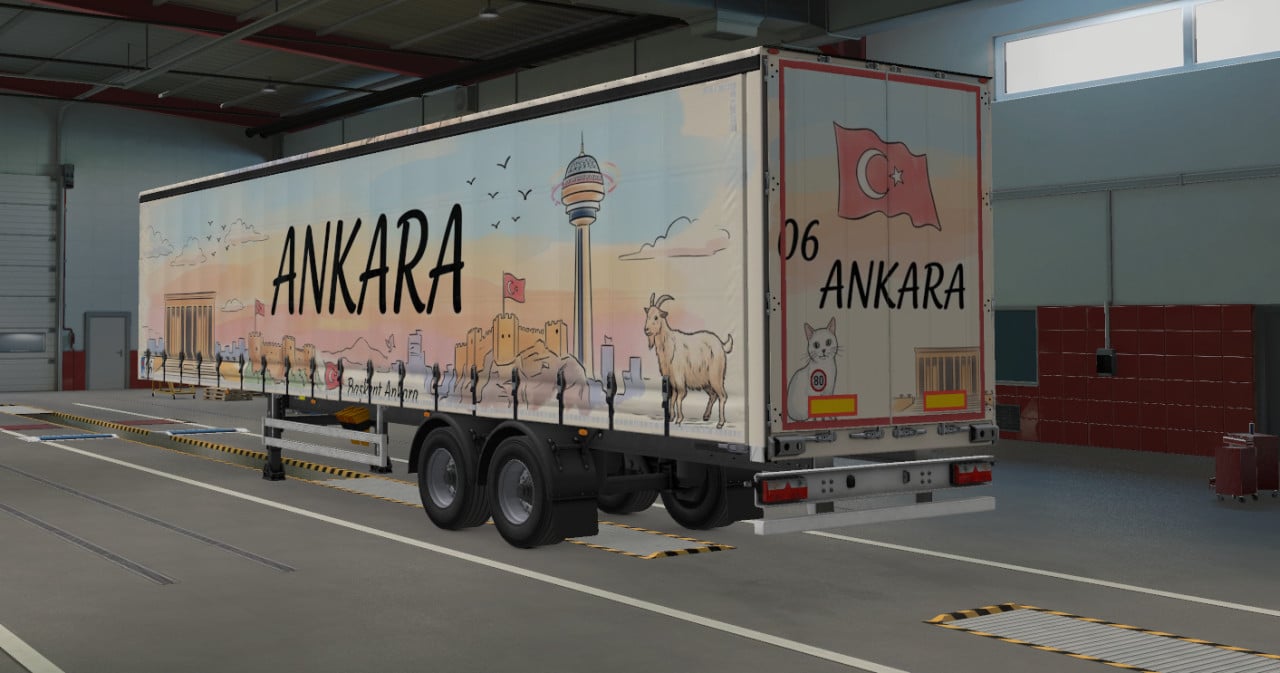 Ankara-themed trailer skin