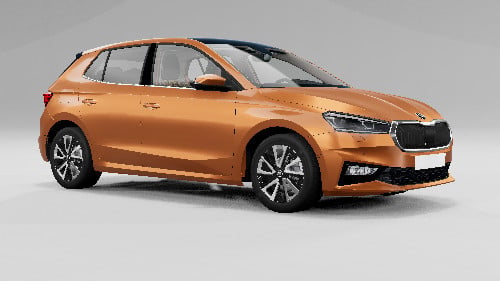 Škoda Fabia MK4 NEW UPDATE FIX NO TEXTURE + Scratches + AirBags