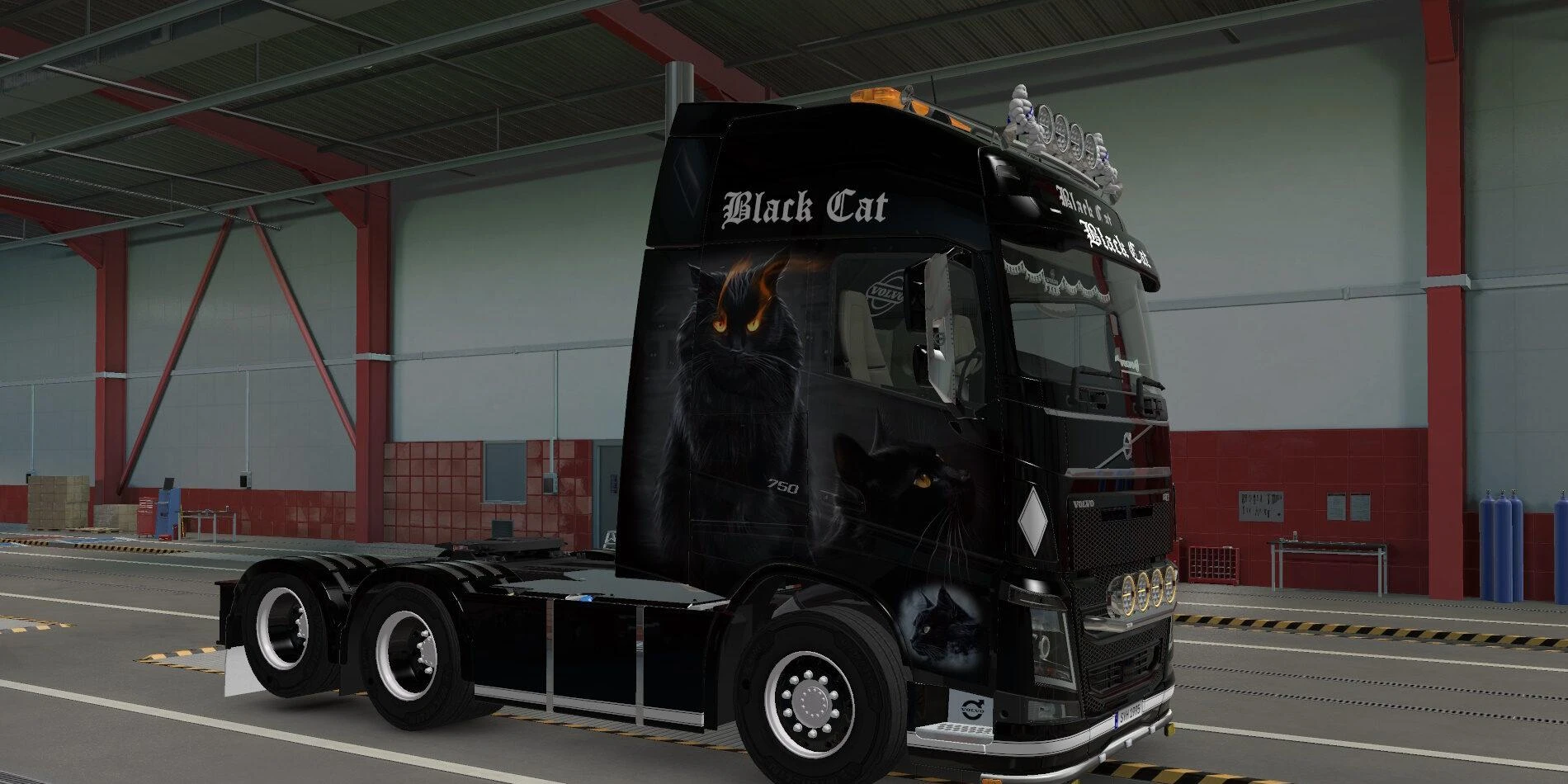Volvo FH4 Black Cat Skin