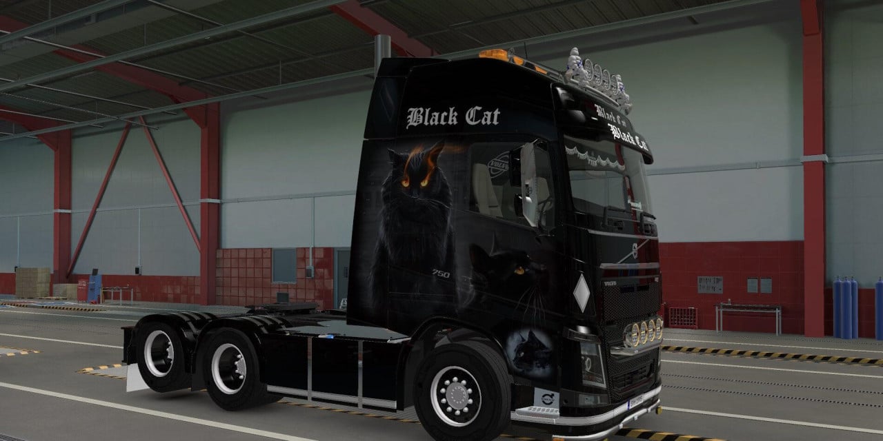 Volvo FH4 Black Cat Skin